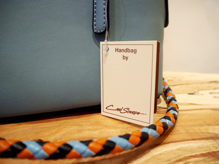 Carl Scarpa Duckegg Plaited Handle Bag