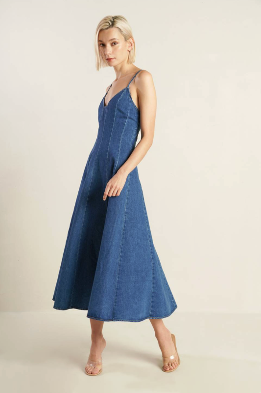 Casie Washed Denim Dress