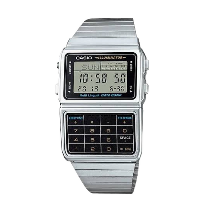 Casio Silver Black Vintage Calculator DBC6111D