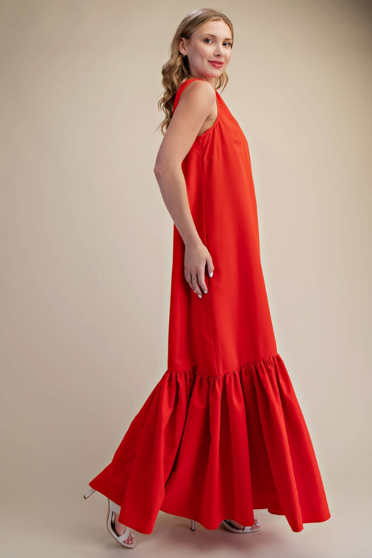 Cha Cha Maxi Dress - Red