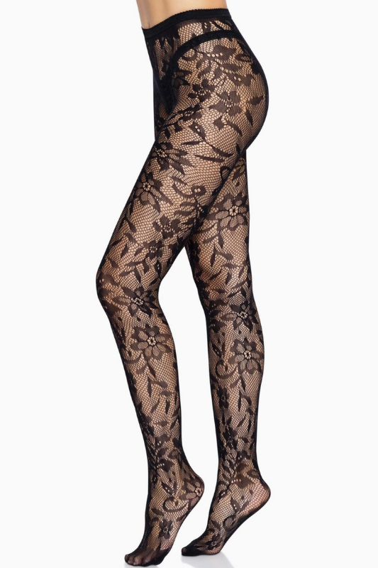 Chantilly Floral Lace Tights