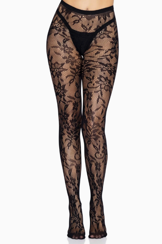 Chantilly Floral Lace Tights