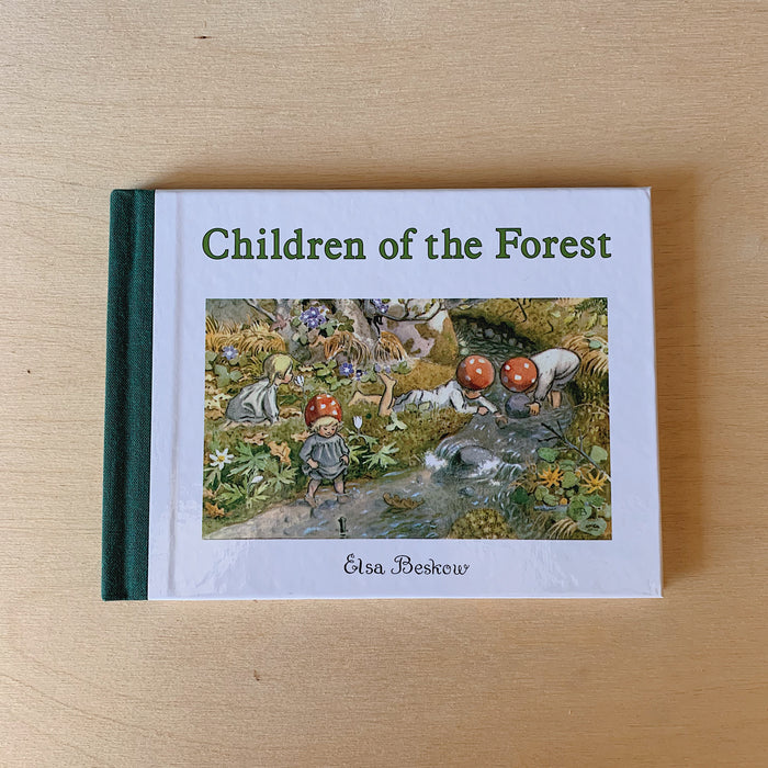 Mini hardcover edition of 'Children of the Forest' featuring an illustration of small forest creatures and children on the cover.
