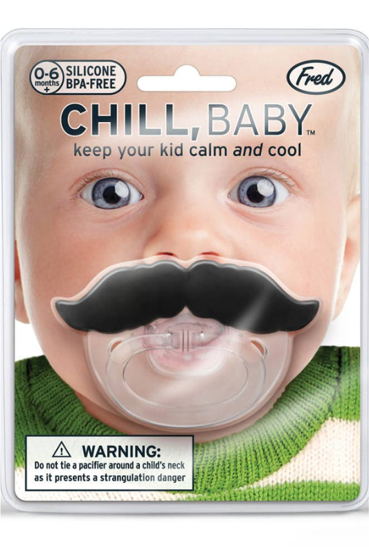 Chill Baby Pacifier Mustache