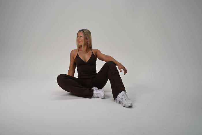 CHOCOLATE FLARED LEGGINGS