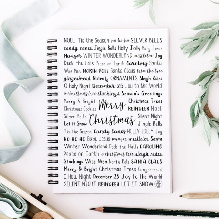 Christmas Spiral Notebook