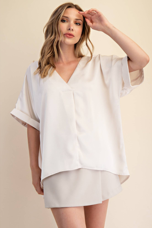 Clara Satin Blouse