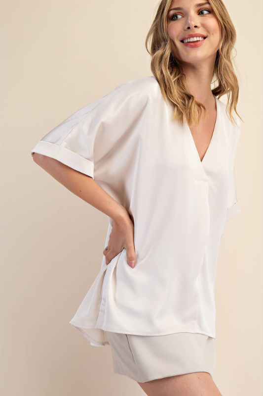 Clara Satin Blouse