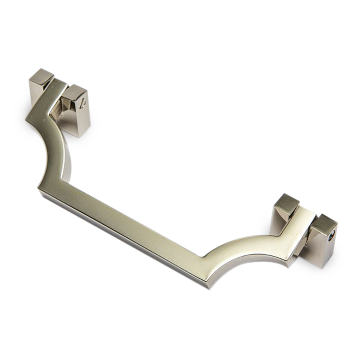 The Classic series hinged Bail Pull adds a touch of luxury to any drawer.