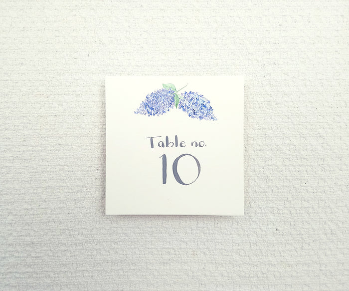 Classic Lilac table number