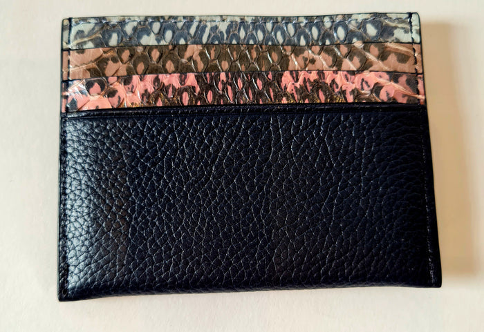 Coach Black/Snakeskin Card Holder