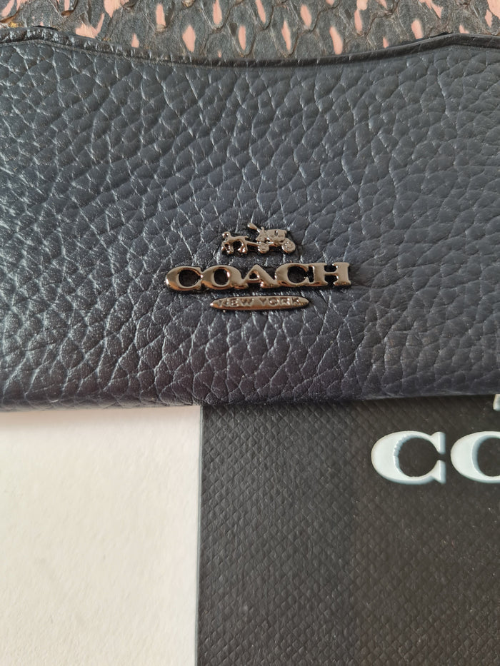 Coach Black/Snakeskin Card Holder