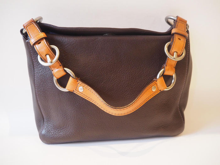 Coach Brown Leather soft pebble collection