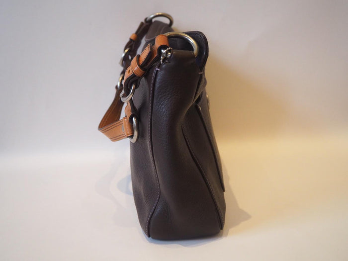 Coach Brown Leather soft pebble collection