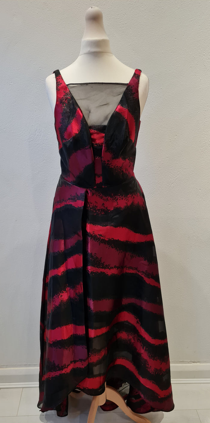 Coast Red/Black Dress Size 6