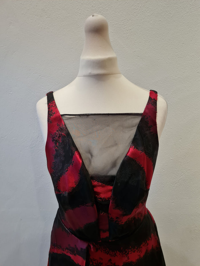 Coast Red/Black Dress Size 6