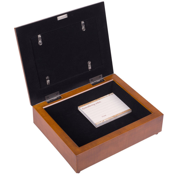 Cottage Garden Dad We Will Miss You Woodgrain Remembrance Keepsake Box