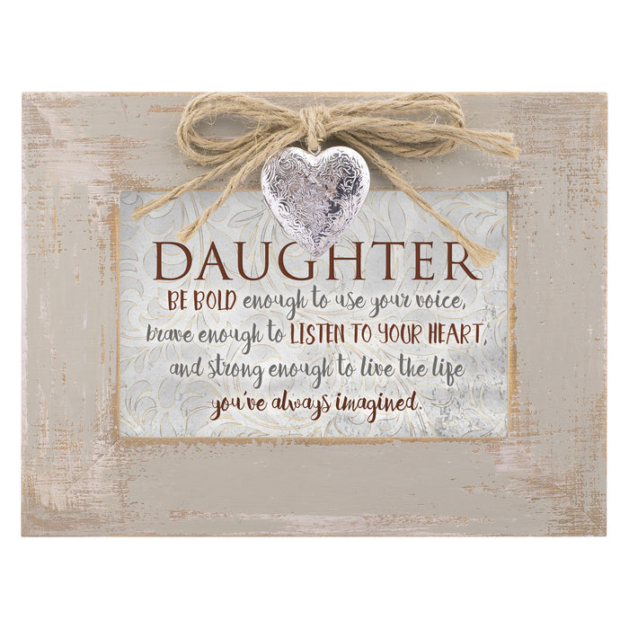 Cottage Garden Daughter Be Bold to Use Your Voice Natural Taupe Jewelry Music Box Plays You Light Up My Life