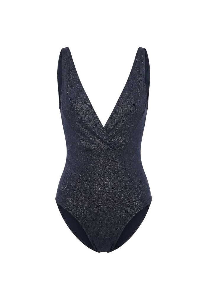One-Piece Kiohne Cove V Neck One Piece Navy Blue Sparkle Apoella