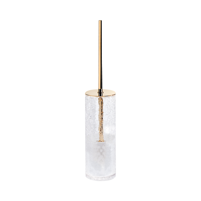 The Cracked Accessories collection features delicate cracked glass with polished gold details.