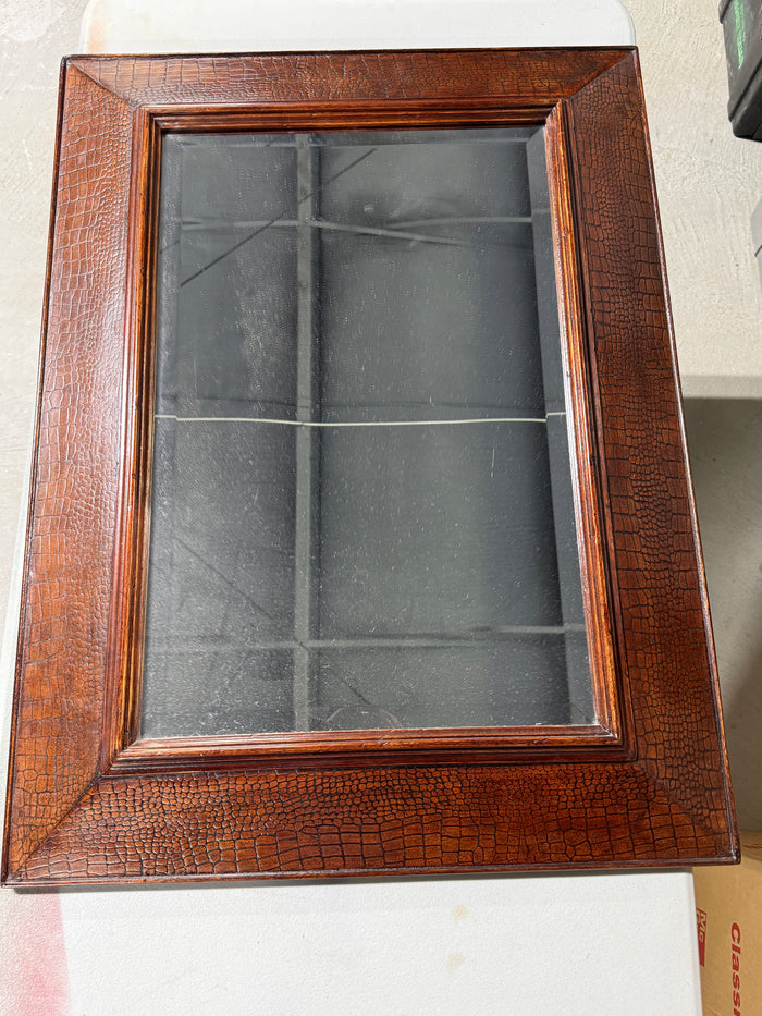 Crackle Framed Mirror