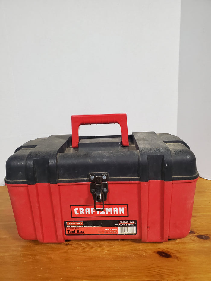 Craftsman Red Plastic Tool Box