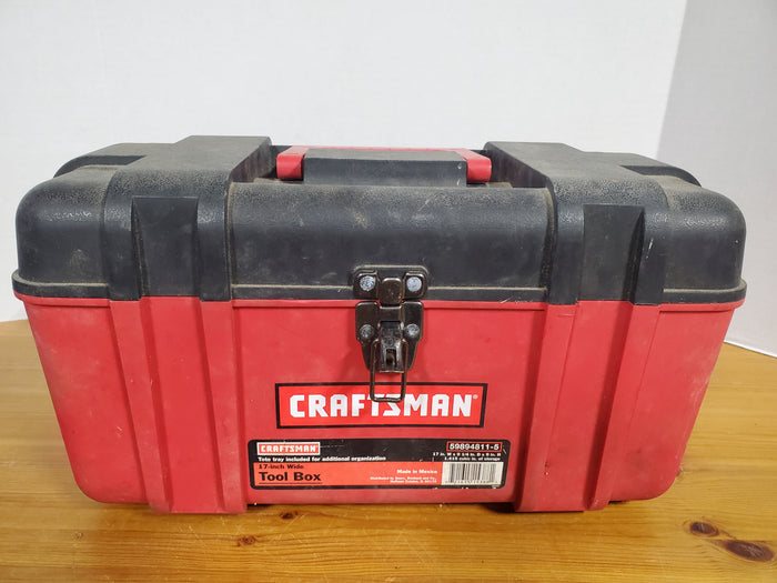 Craftsman Red Plastic Tool Box