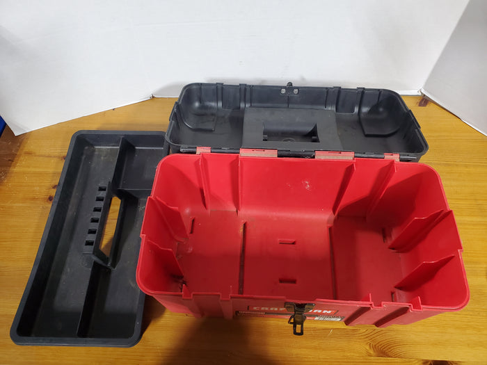 Craftsman Red Plastic Tool Box