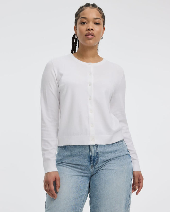 Crew-Neck Cardigan - R Essentials