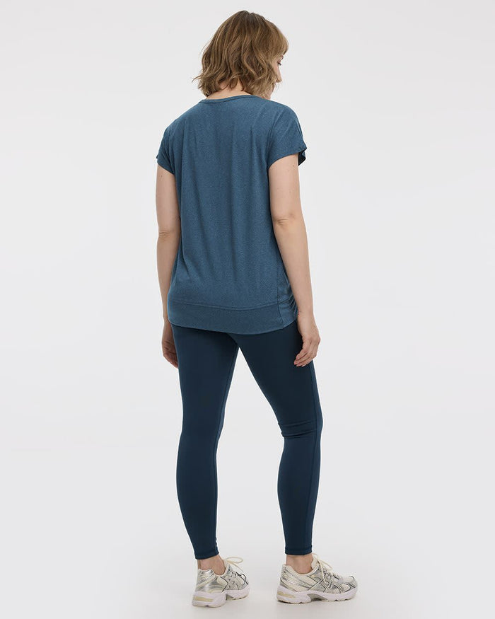 Crew-Neck T-Shirt with Twisted Front - Hyba