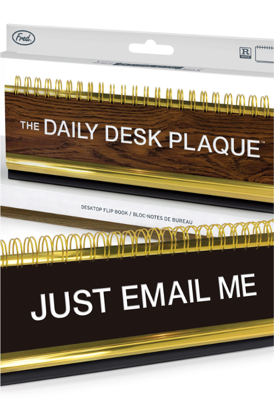 Daily Desk Plaque- 50 Fun Phrases