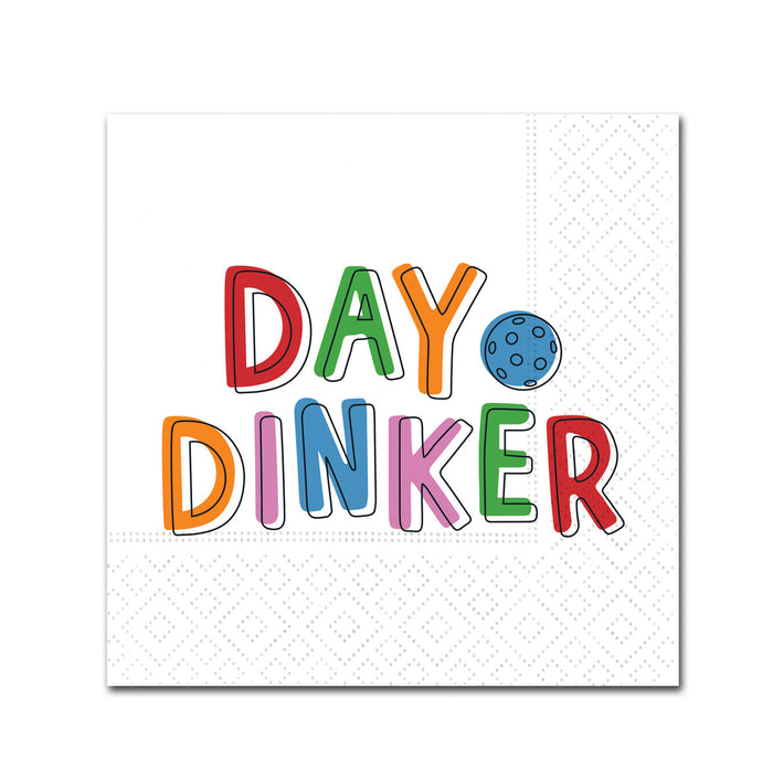 Day Dinker - Pickleball Paper Beverage Napkins
