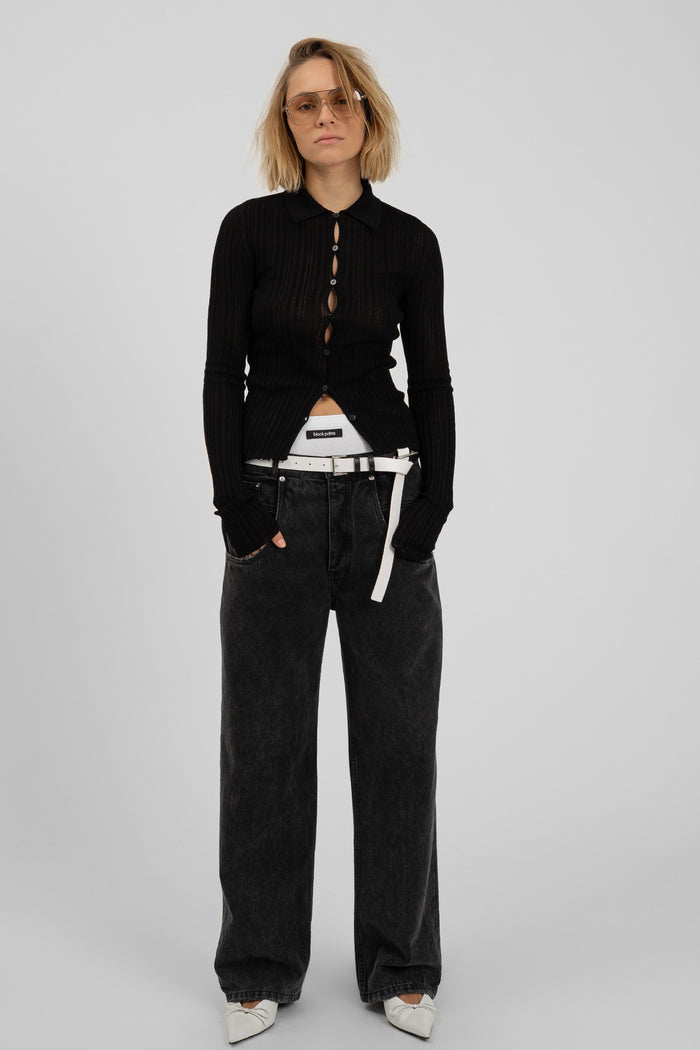 DELORA Shirt Black