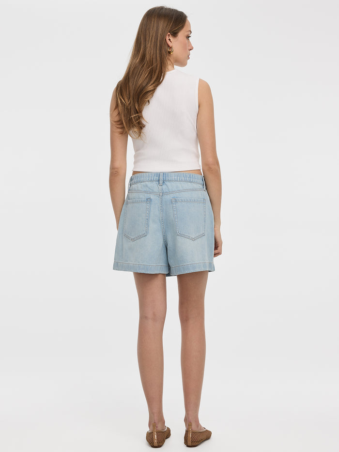 Denim Wrap Skort