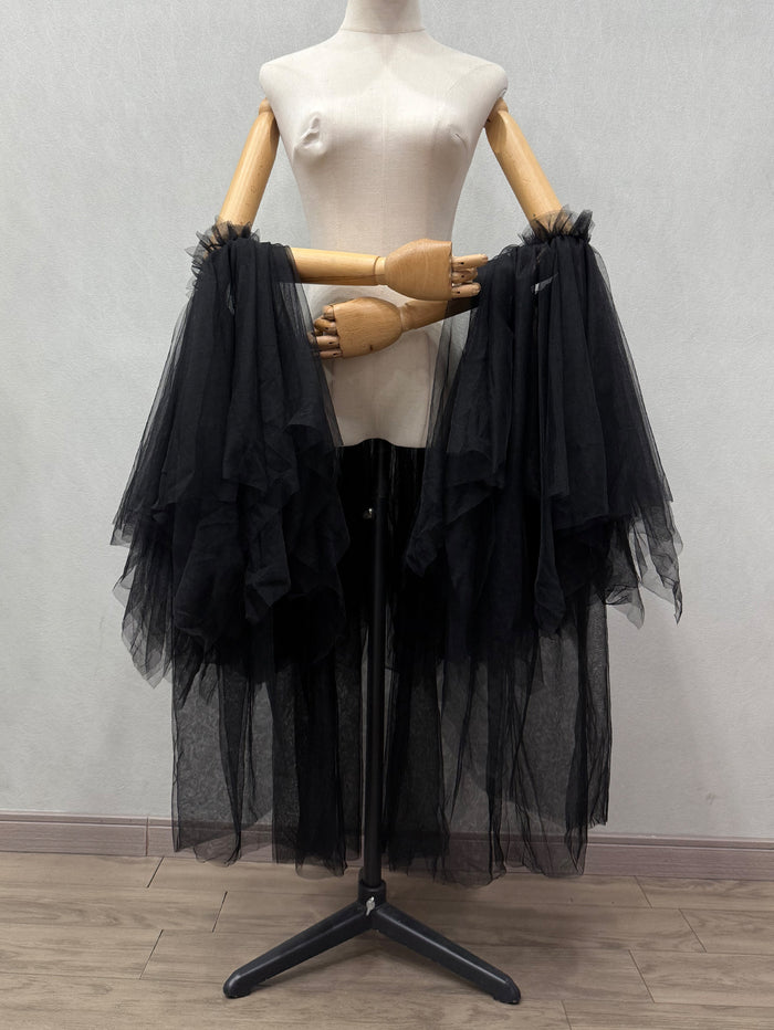 Detachable Tulle Cape Sleeves for Wedding Halloween