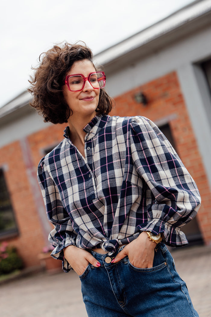 Deva blouse blauw