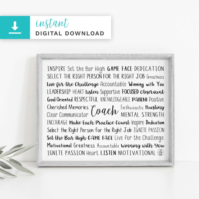 Coach Digital Download