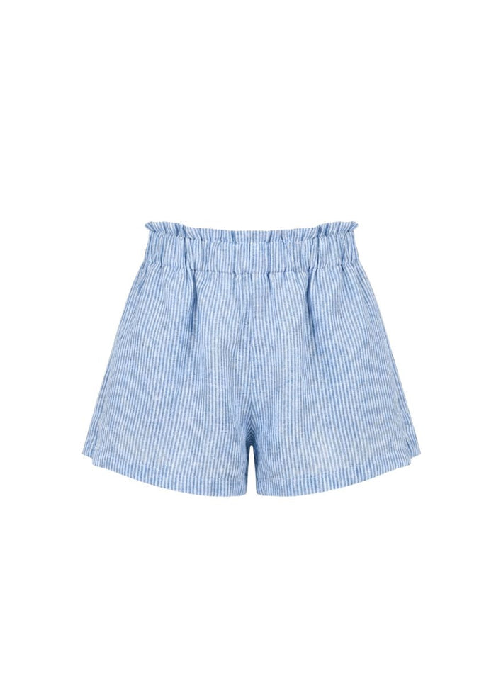 Shorts Apoella Dione Linen Shorts Striped Sky Apoella