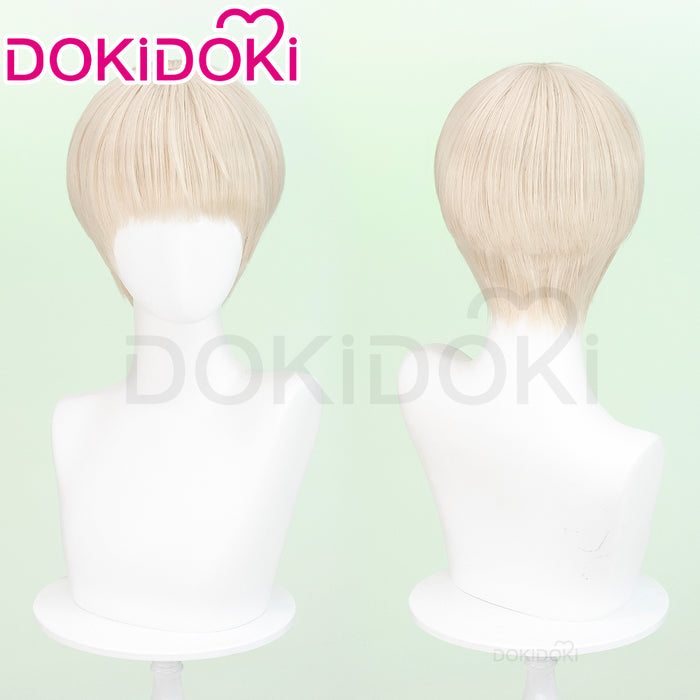DokiDoki Anime Wind Breaker Cosplay Kajiren Wig Short Straight Flax Hair