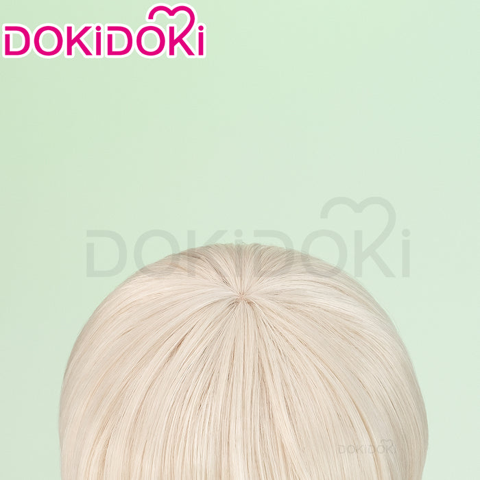 DokiDoki Anime Wind Breaker Cosplay Kajiren Wig Short Straight Flax Hair