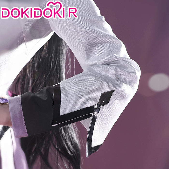 DokiDoki-R Anime Cosplay Cosplay Costume Grey Purple Battle Dress