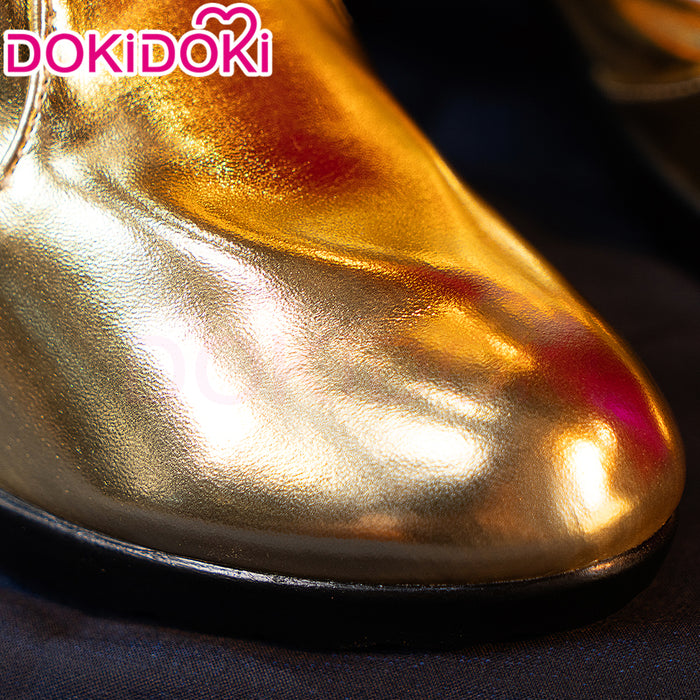DokiDoki VSINGER Cosplay Megurine Luka Shoes Gold Boots