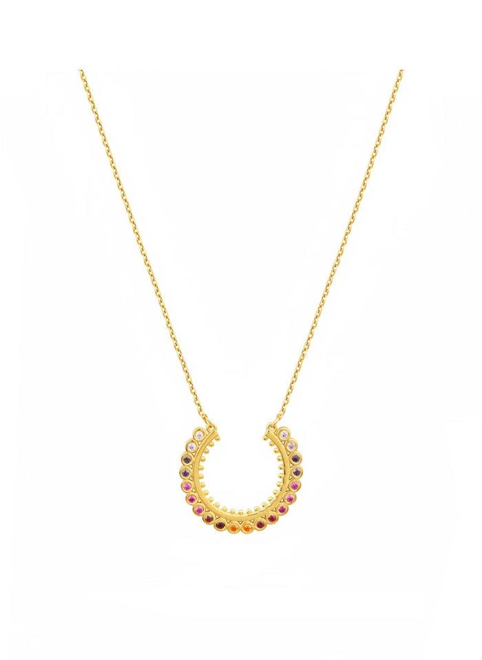 Necklaces Marianna Lemos Dot Necklace Gold Pink O/S Apoella