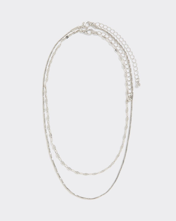 Double-Chain Short Necklace