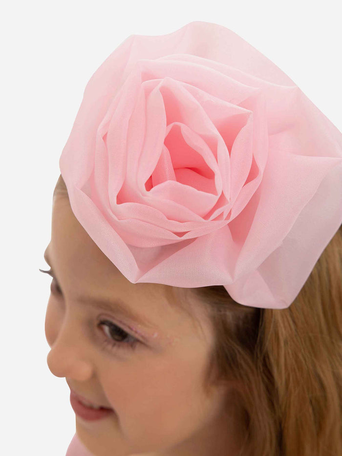 DRESS & Fleur Girls Dress with Headband in Pink