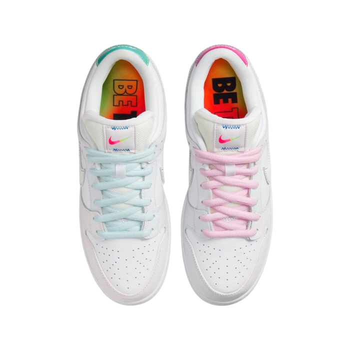 Nike Dunk Low Be True White Summit Rainbow