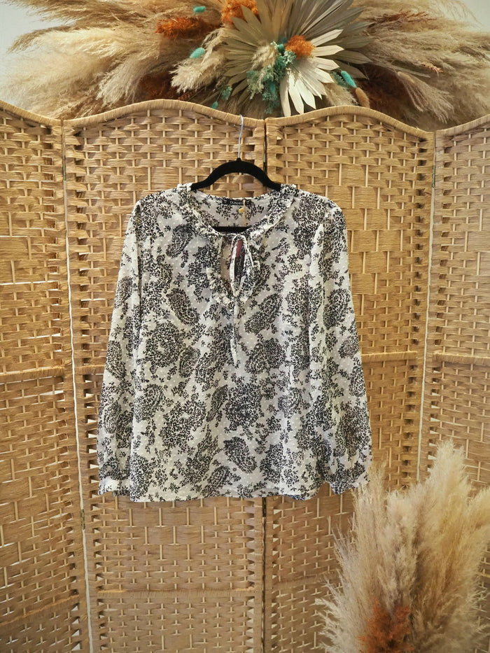 Dunnes Black/White Blouse 12