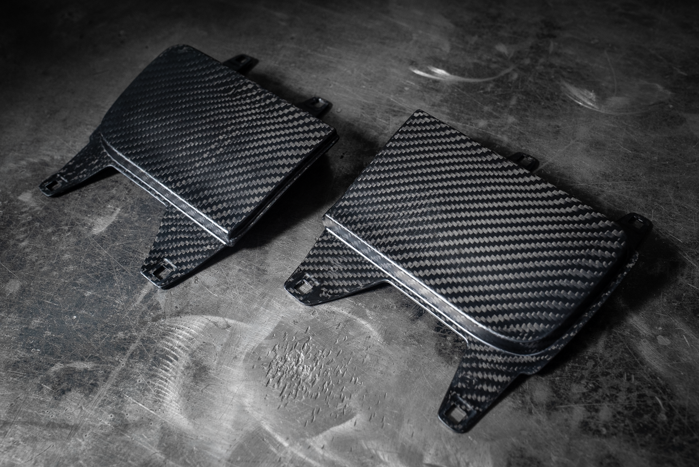 E30 Fog Light Deletes - Carbon Fiber 51711979322 / 51711979321