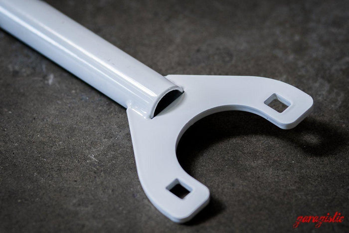 E30 Garagistic Rear Strut Bar-Strut Bars-grip-drift-White-Garagistic-bmw