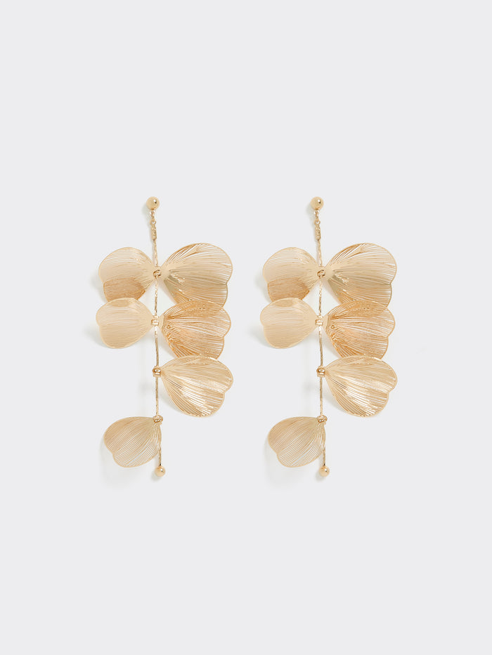 Earrings with Flower Pendants